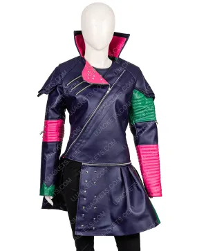 Descendants 2 Mal Dove Cameron Jacket |Movies Studded Leather Jacket