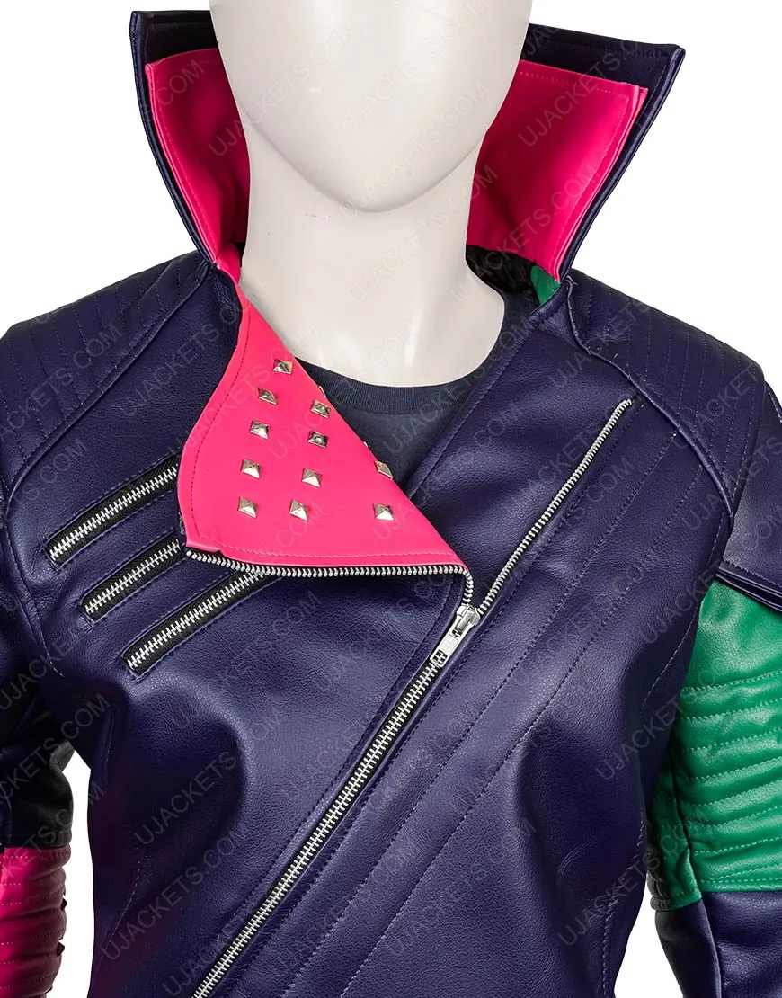 Descendants 2 Mal Dove Cameron Jacket |Movies Studded Leather Jacket