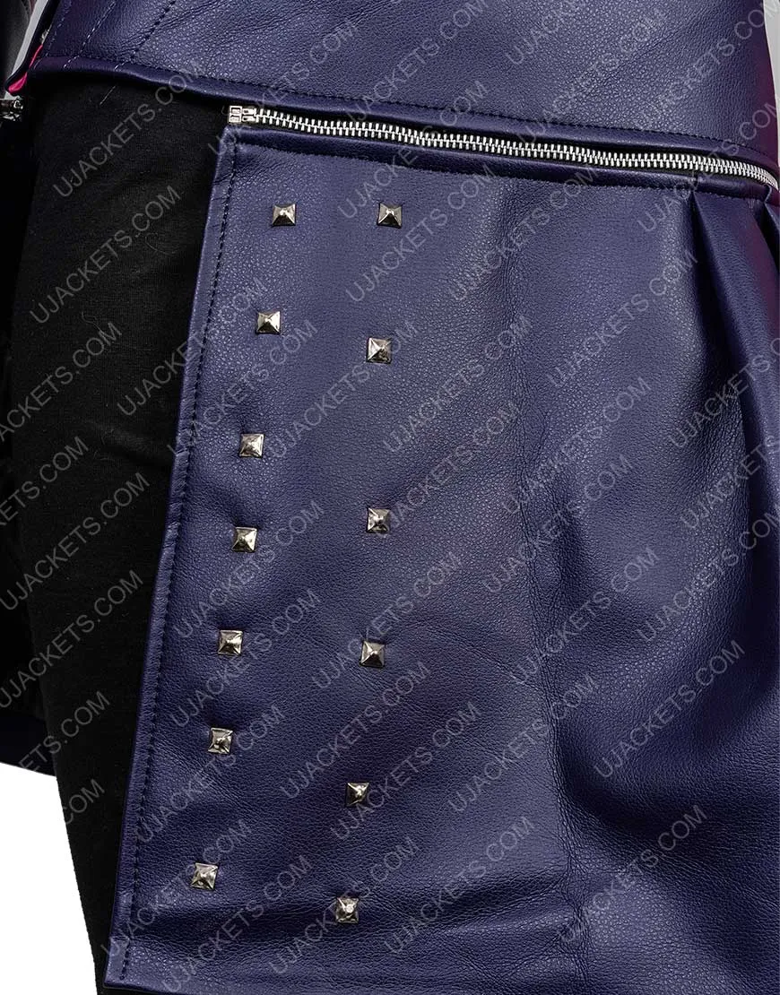 Descendants 2 Mal Dove Cameron Jacket |Movies Studded Leather Jacket