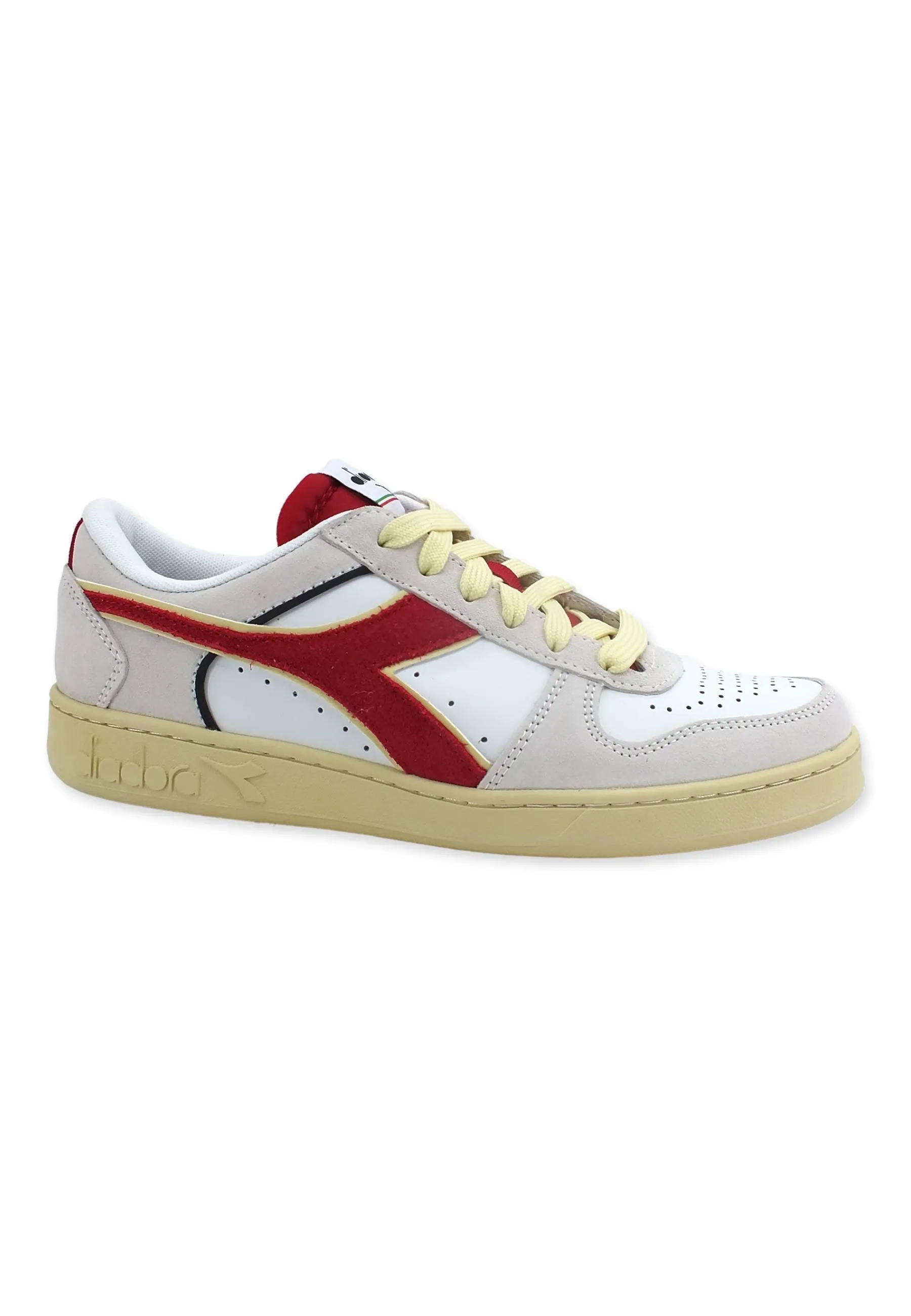 DIADORA Magic Basket Low Sneaker Uomo White Chili 501.178565C6313