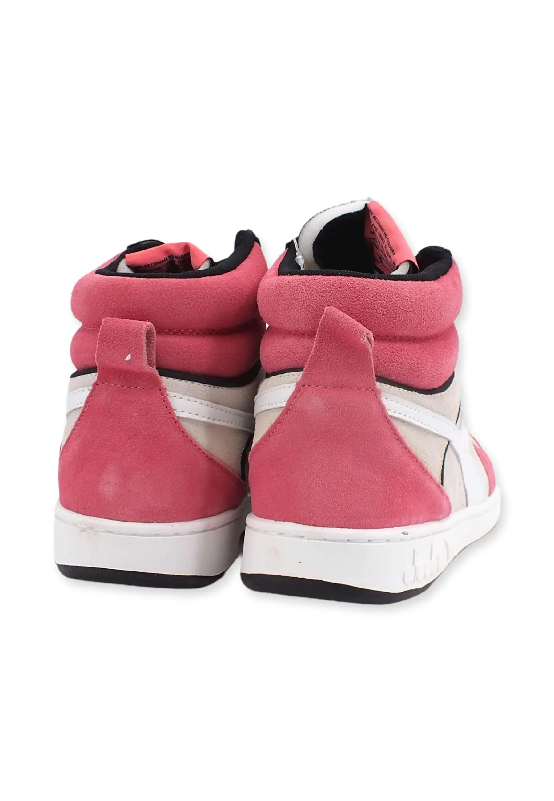 DIADORA Magic Basket Mid Sneaker Donna White Tea Rose Black 501.179011C9996