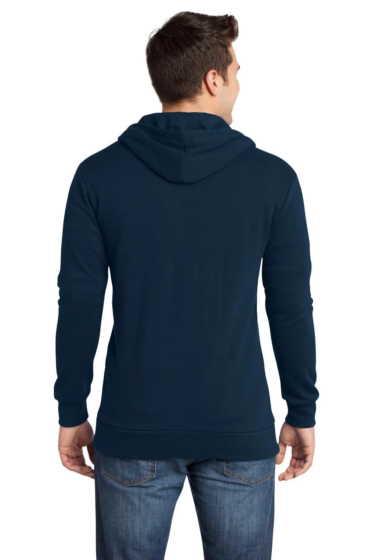 District Young Mens Core Fleece Full Zip Hoodie DT190 SKU: DT190