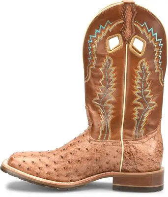 Double H Men's 12 Quinton Wide Square Exotic Roper Boot - Tan DH7025