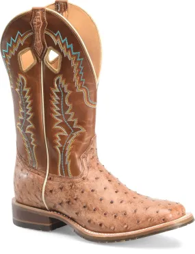 Double H Men's 12 Quinton Wide Square Exotic Roper Boot - Tan DH7025