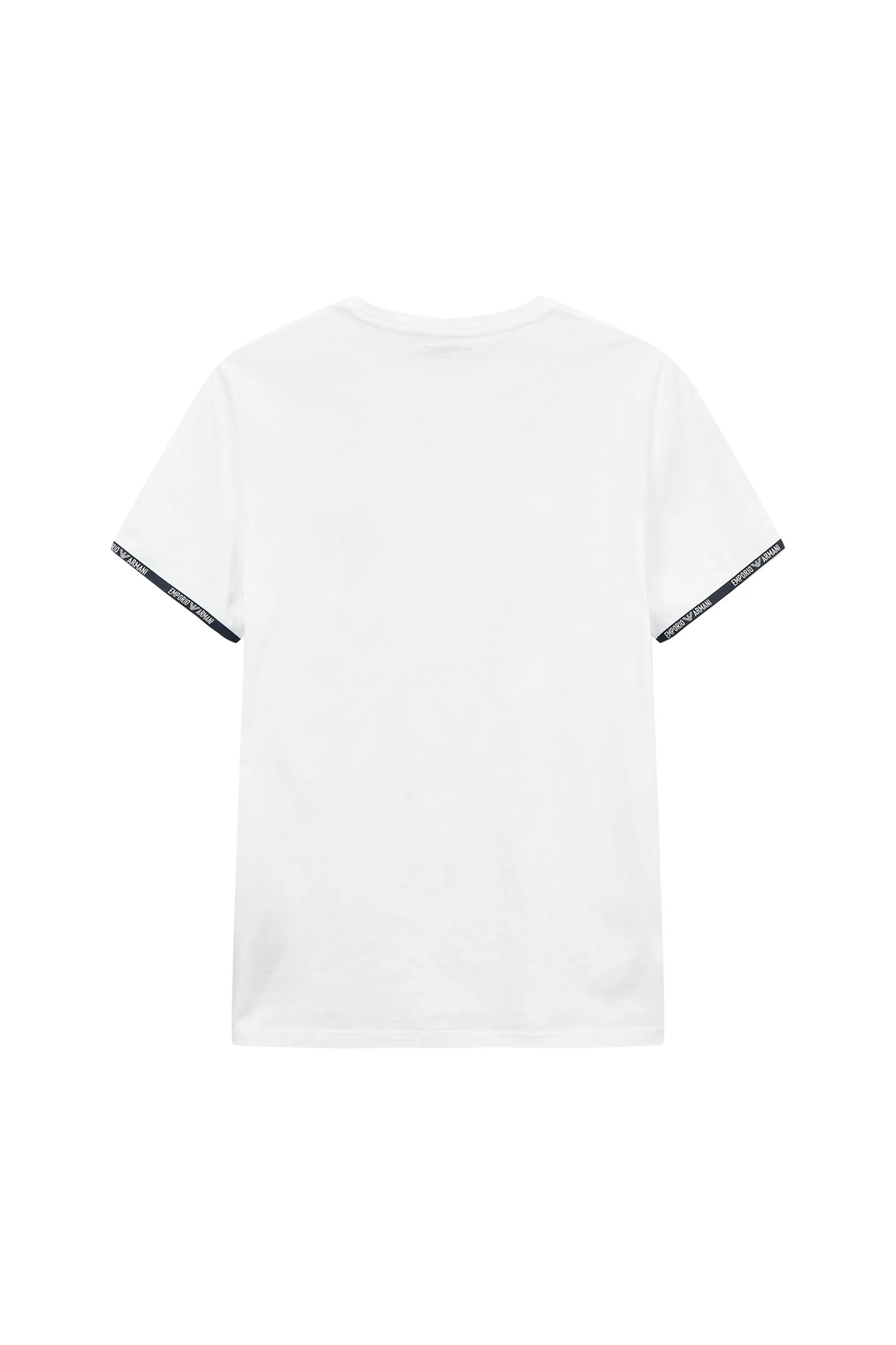 EMPORIO ARMANI  |Crew Neck Plain Cotton Logo Crew Neck T-Shirts