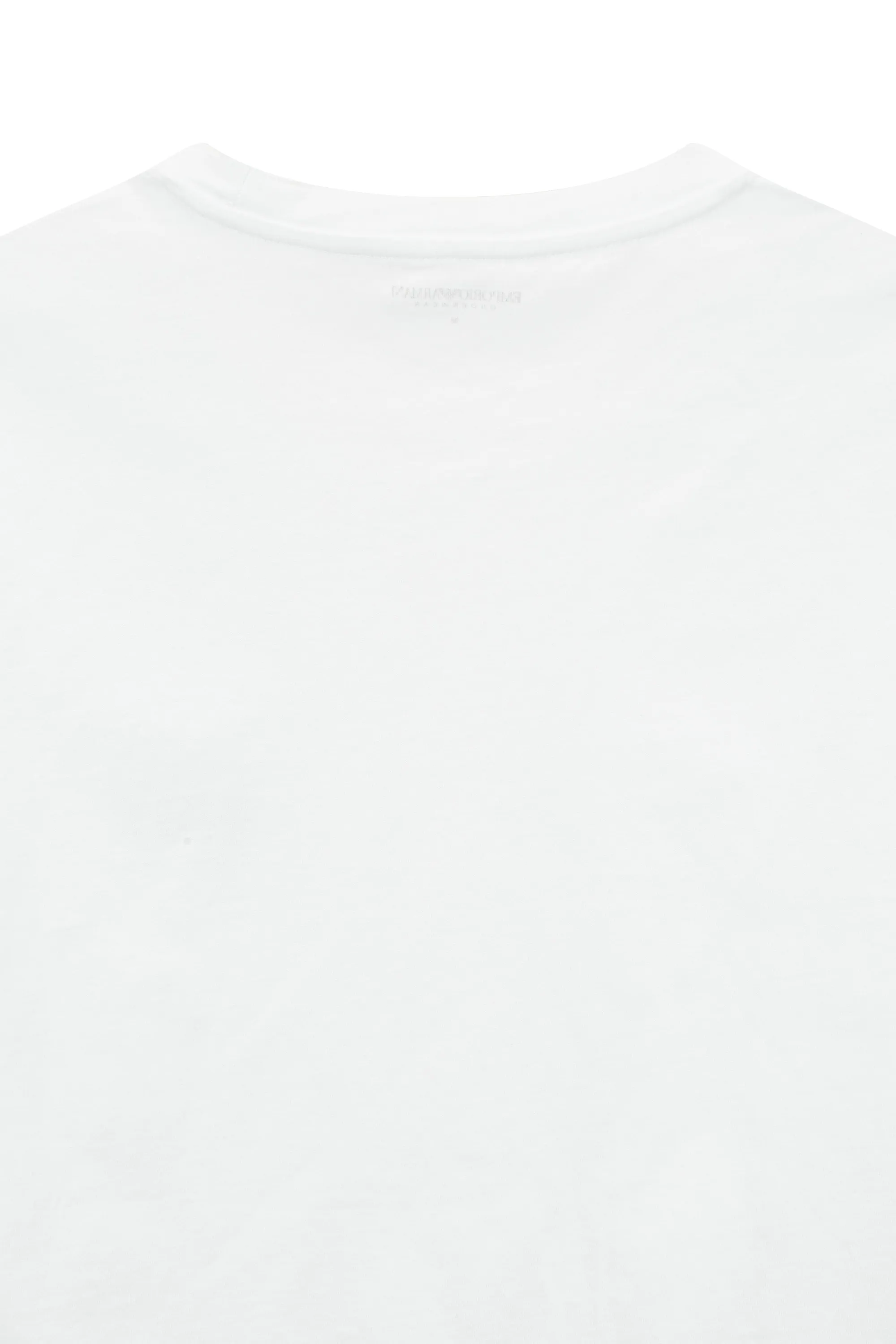 EMPORIO ARMANI  |Crew Neck Plain Cotton Logo Crew Neck T-Shirts