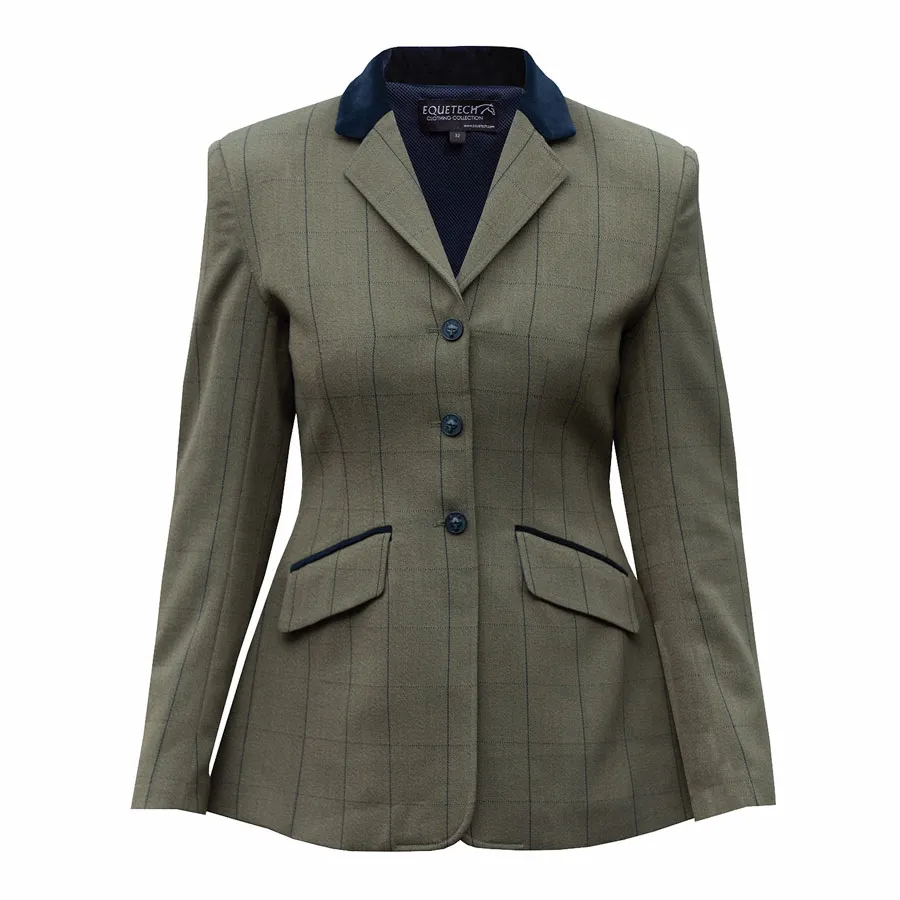 Equetech Bellingham Deluxe Stretch Tweed Riding Jacket | Ingatestone Saddlery