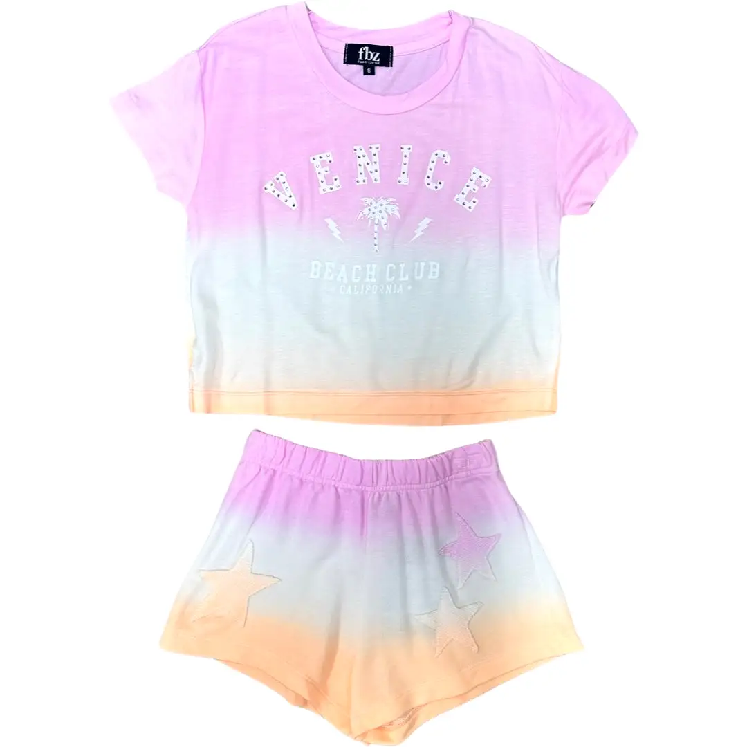 FBZ Venice Rhinestone Ombre S/S Tee