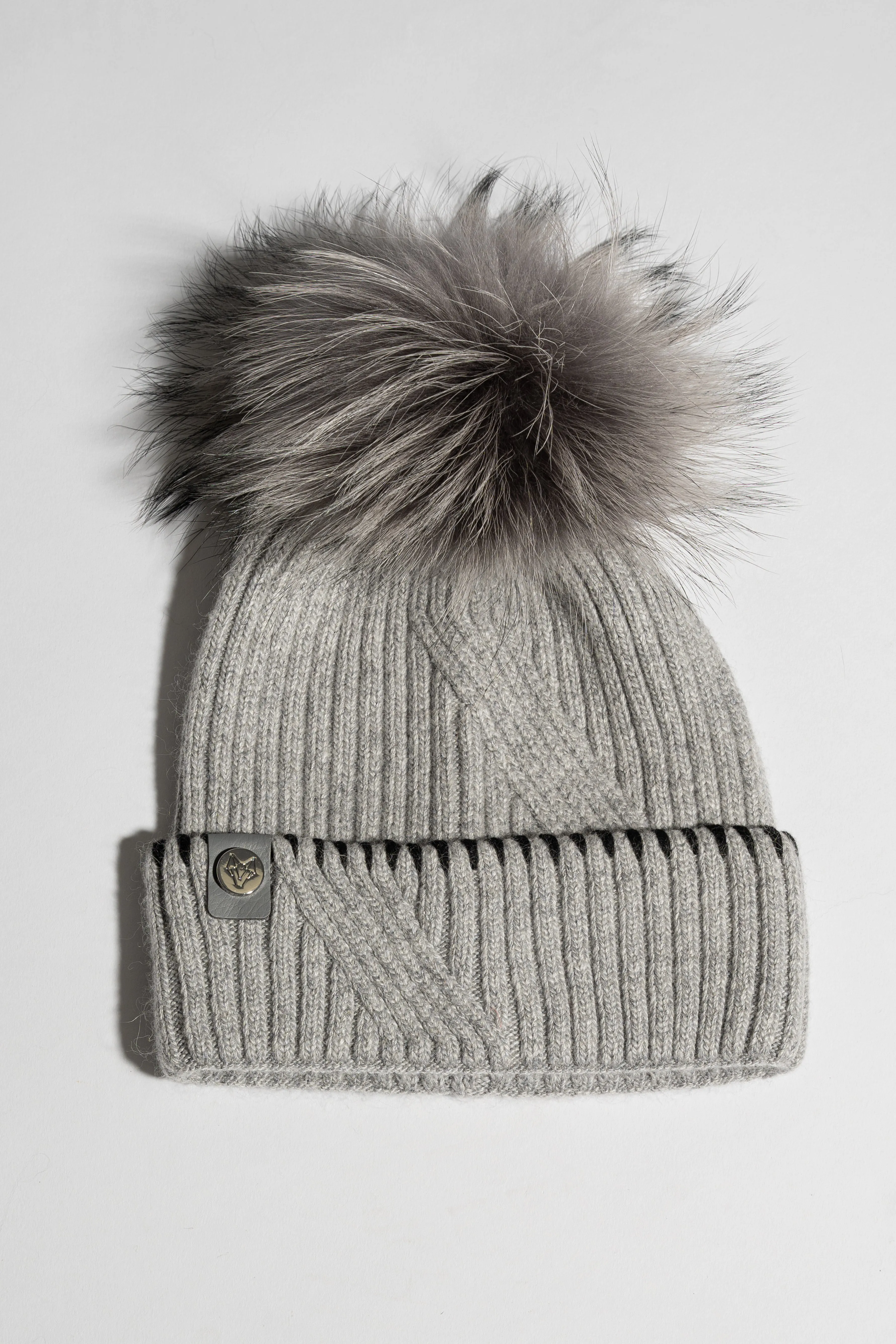 Finley Pom Pom Hat - Grey