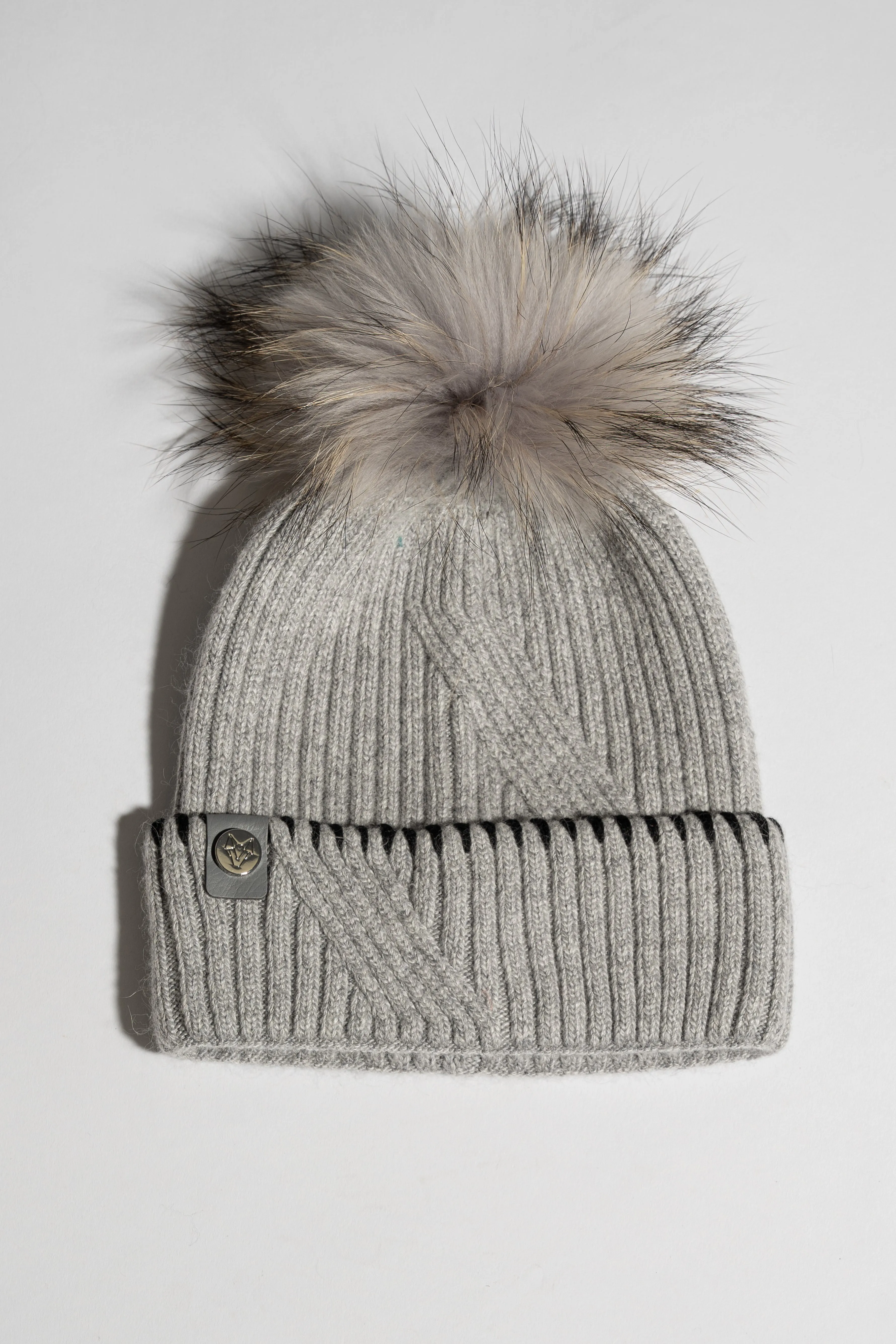 Finley Pom Pom Hat - Grey