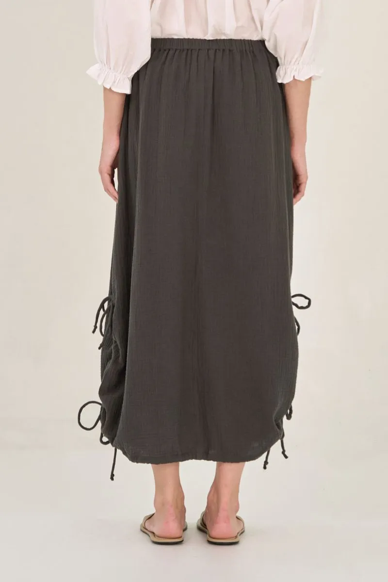 Gauze Midi Skirt