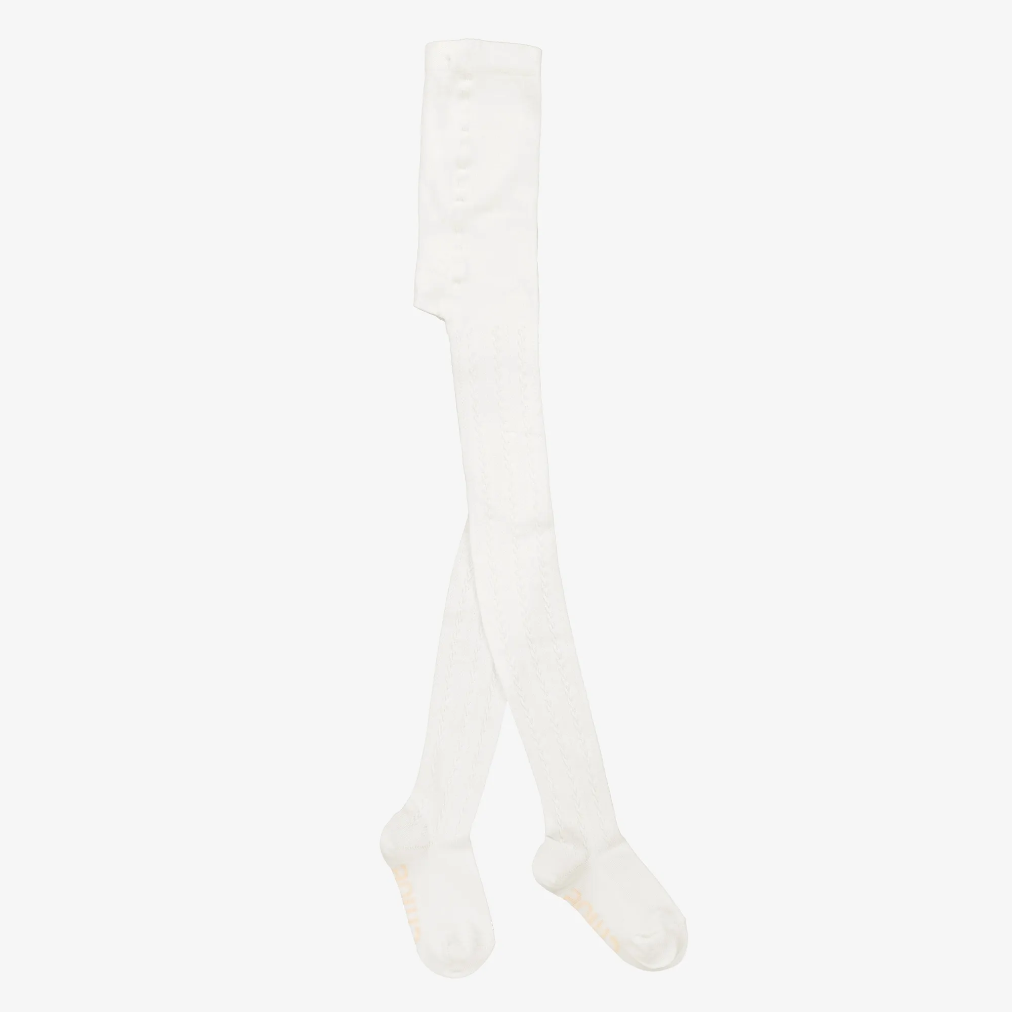 Girls Ivory Cotton Tights