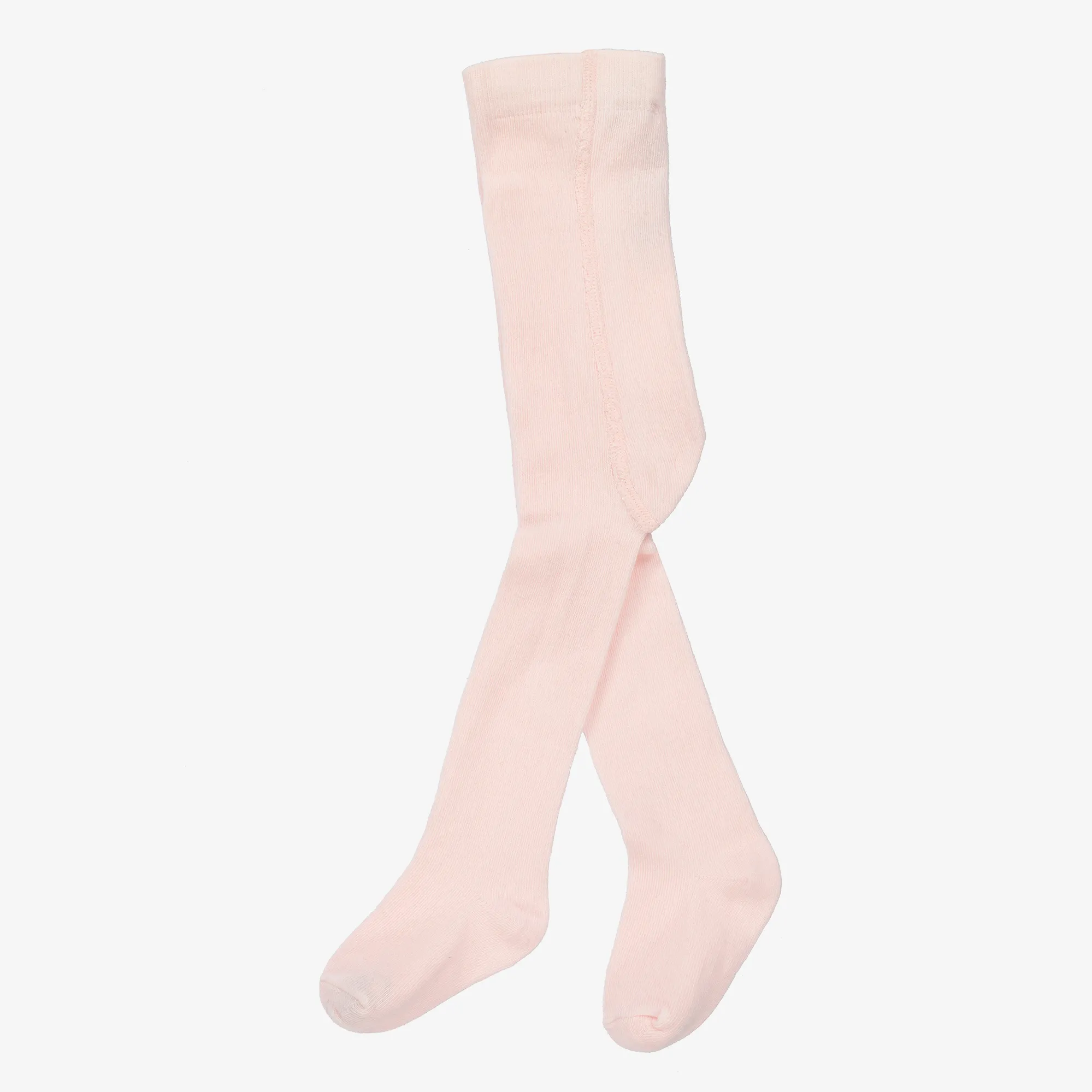 Girls Pink Cotton Tights