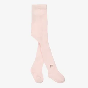 Girls Pink Cotton Tights