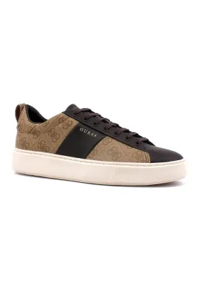 GUESS Sneaker Loghi Uomo Beige Brown FM5NVIFAB12