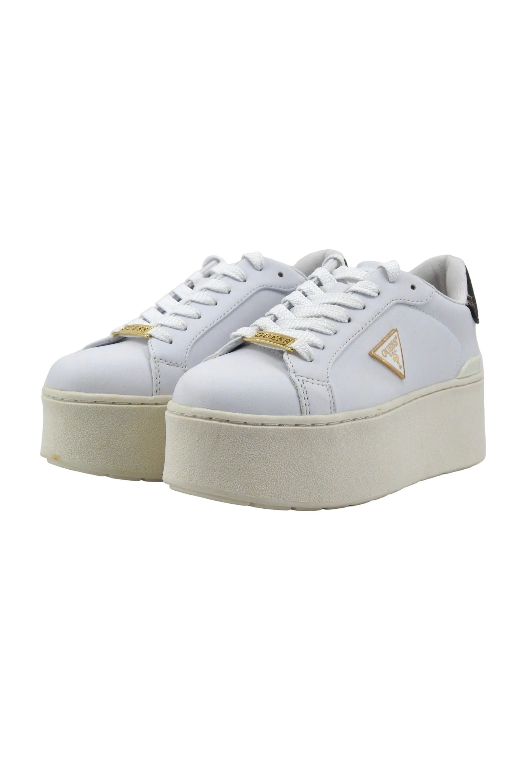 GUESS Sneaker Platform Donna White FLPWLLLEL12