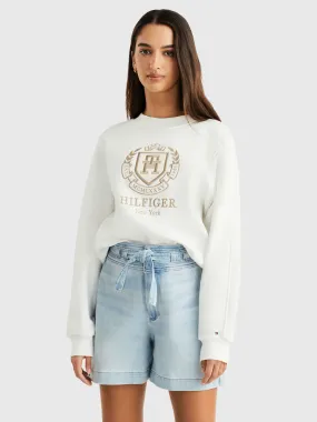 Hilfiger Crest Crew Neck Sweatshirt | Sweatshirts & Hoodies | Tommy Hilfiger