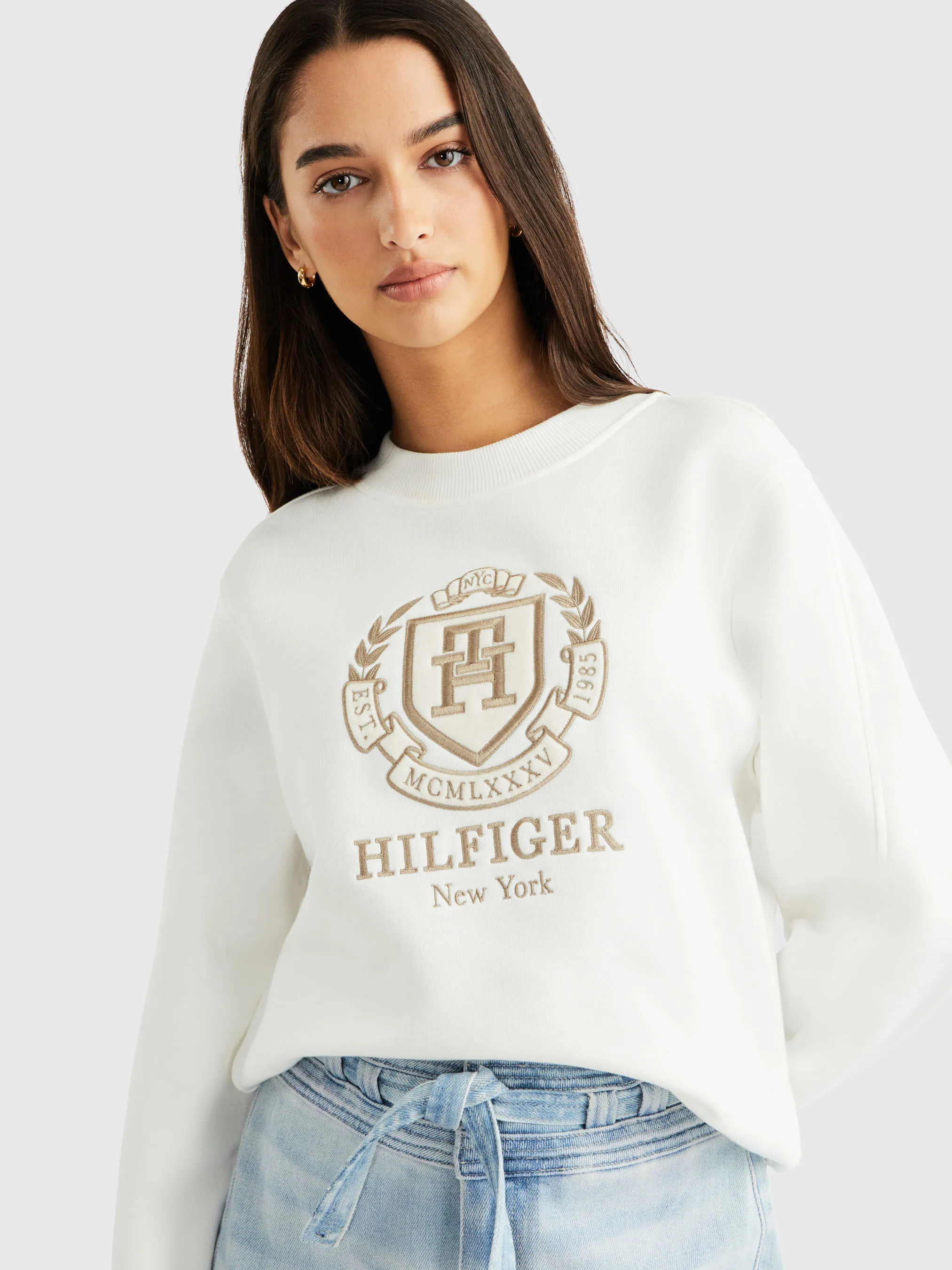 Hilfiger Crest Crew Neck Sweatshirt | Sweatshirts & Hoodies | Tommy Hilfiger