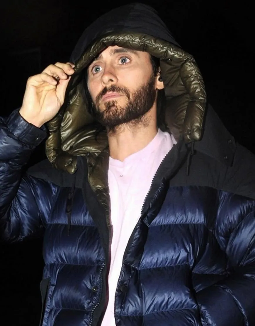 Jared Leto Morbius Film Shooting Puffer Hoodie Jacket