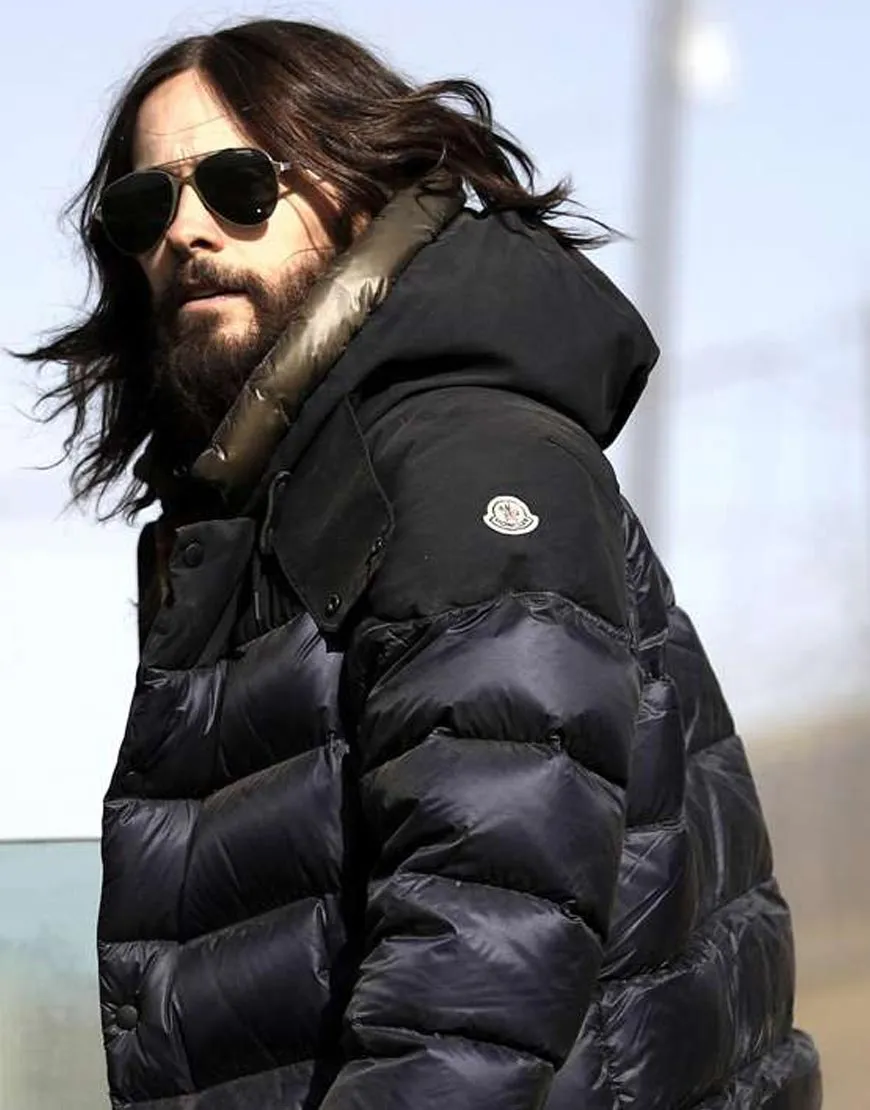 Jared Leto Morbius Film Shooting Puffer Hoodie Jacket