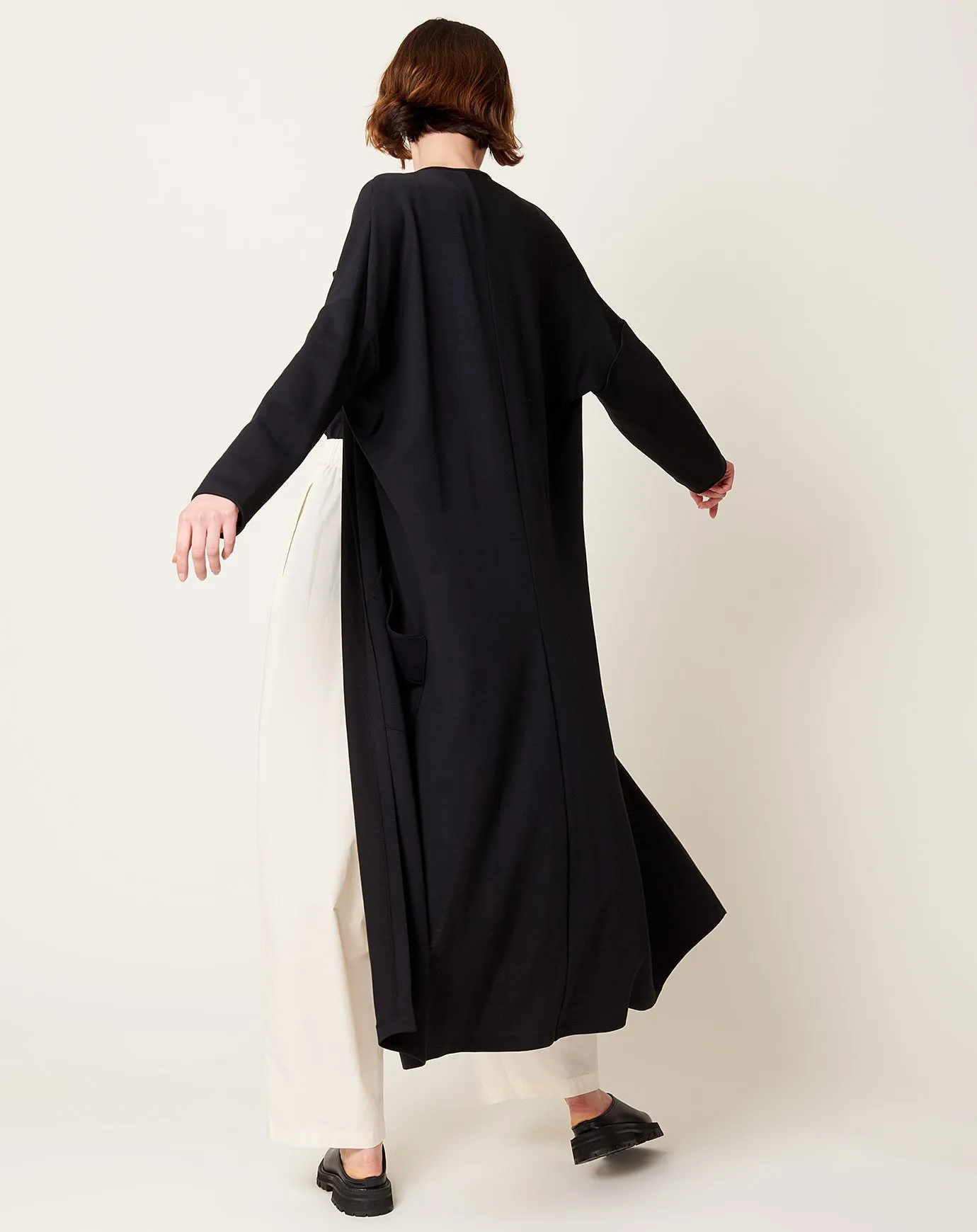 Jersey Koya Coat in Black