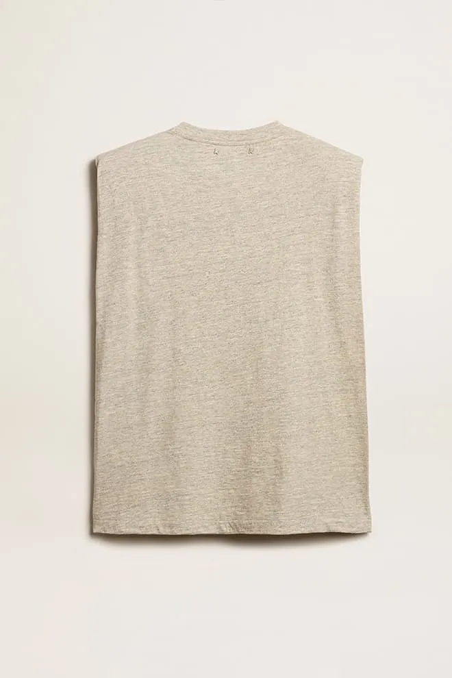 Journey Padded-Shoulder Grey T-Shirt