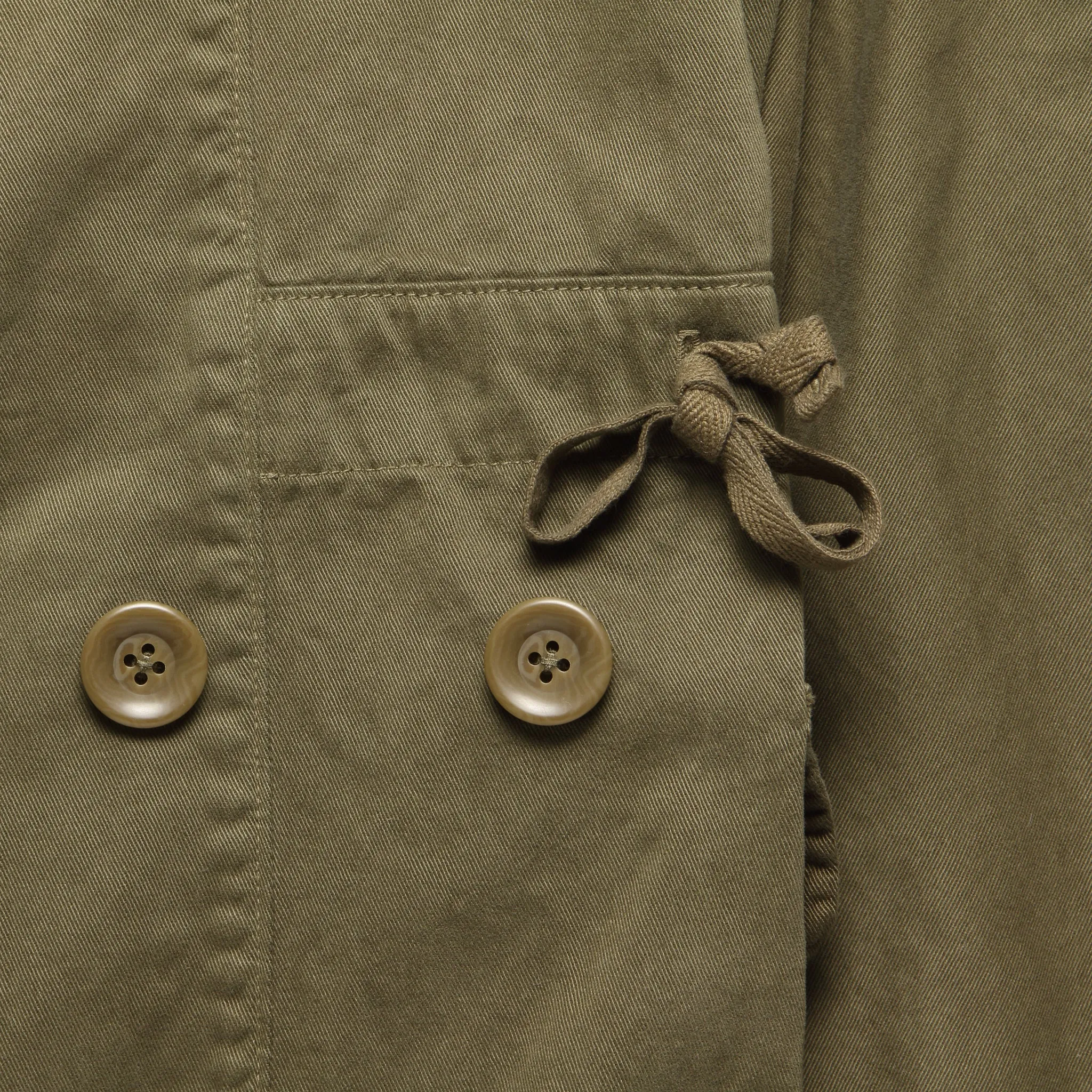 Katsuragi Cotton RING Coat - Khaki