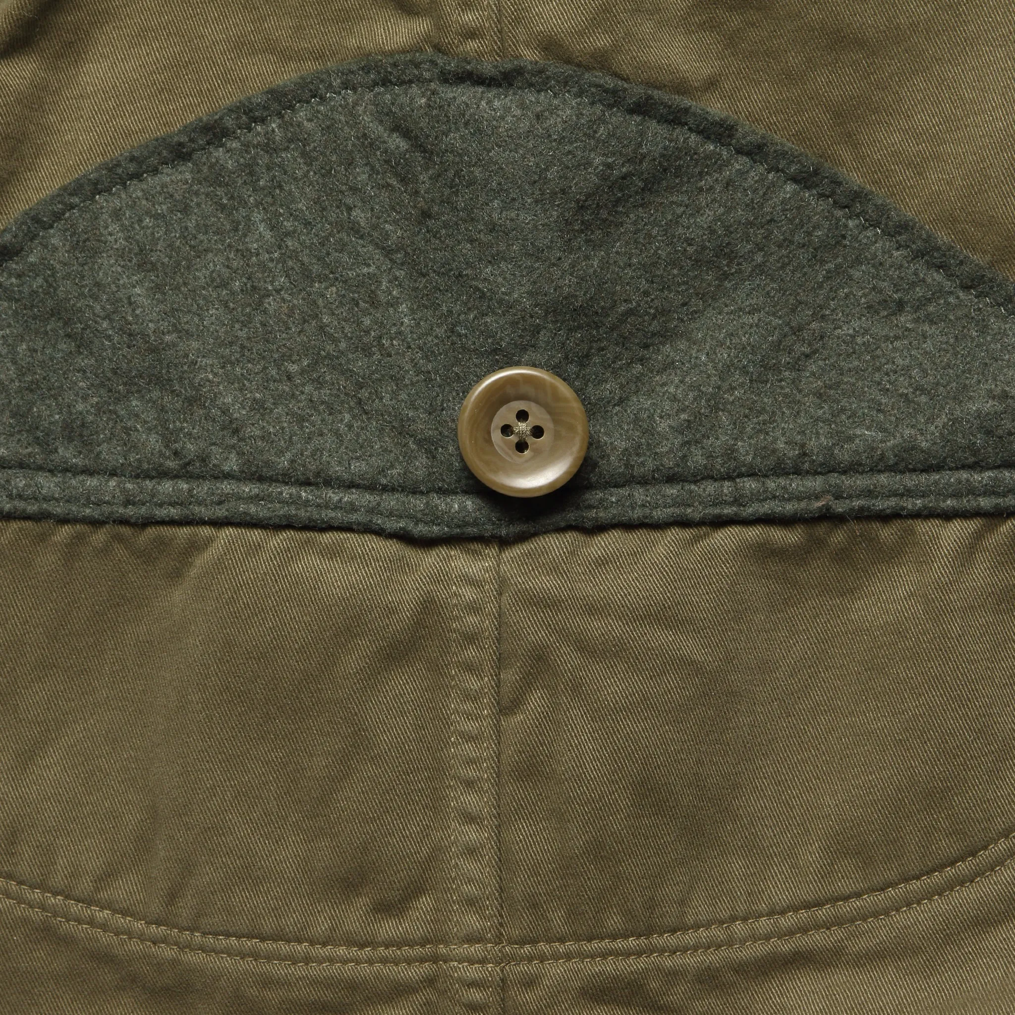 Katsuragi Cotton RING Coat - Khaki