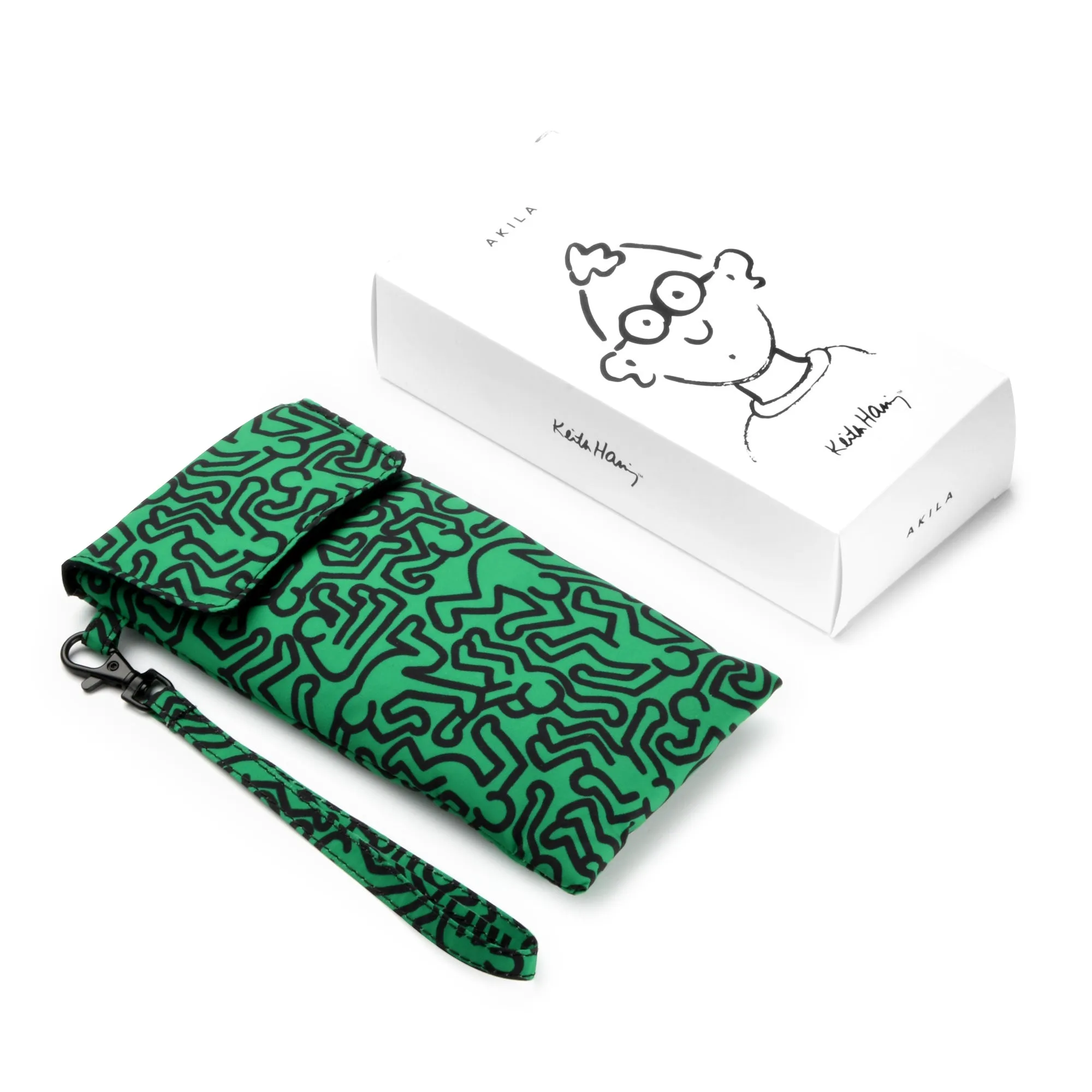 Keith Haring Puffy Glasses Pouch