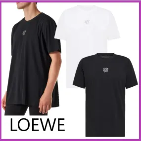 LOEWE  |Crew Neck Collaboration Plain Short Sleeves Logo Luxury