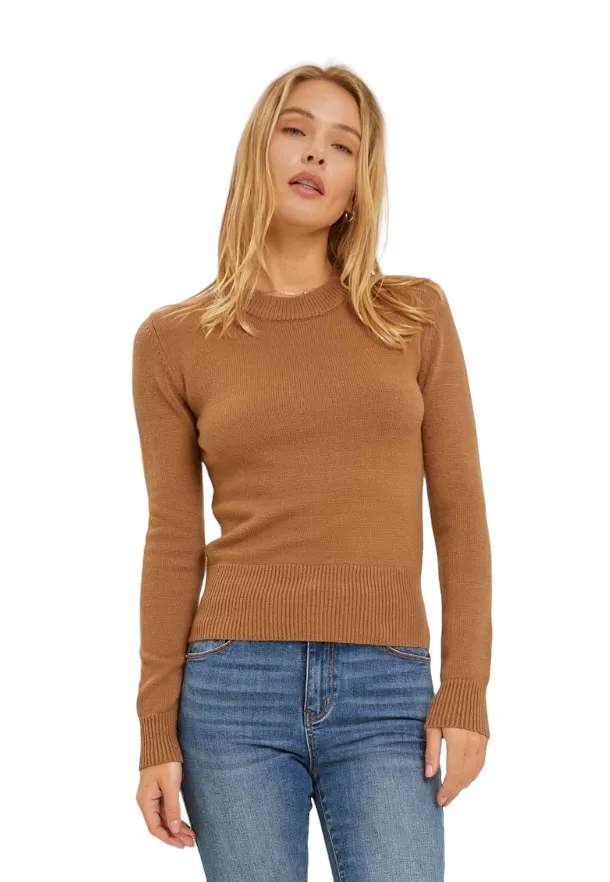 LONG SLEEVE CREW NECK SWEATER