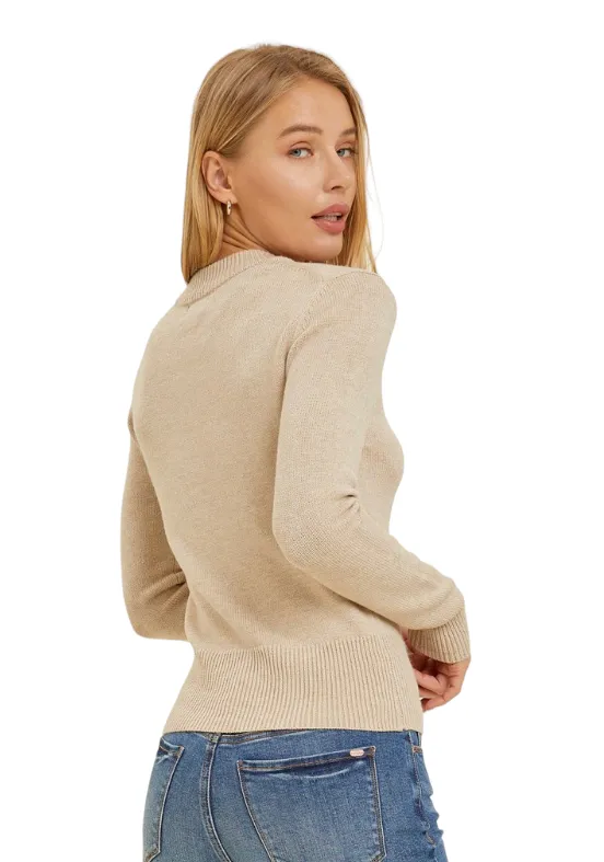 LONG SLEEVE CREW NECK SWEATER