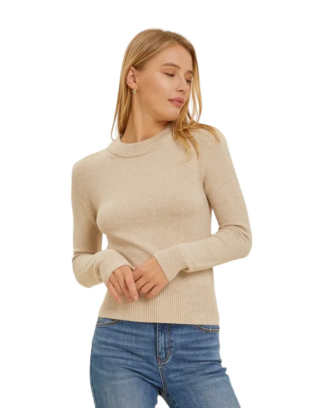 LONG SLEEVE CREW NECK SWEATER