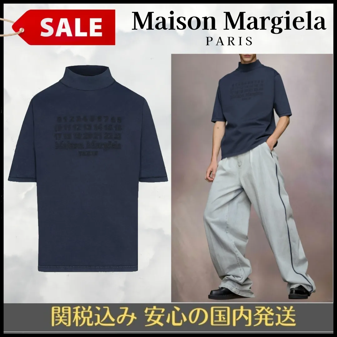 Maison Margiela  |Plain Cotton Short Sleeves Logo Designers T-Shirts