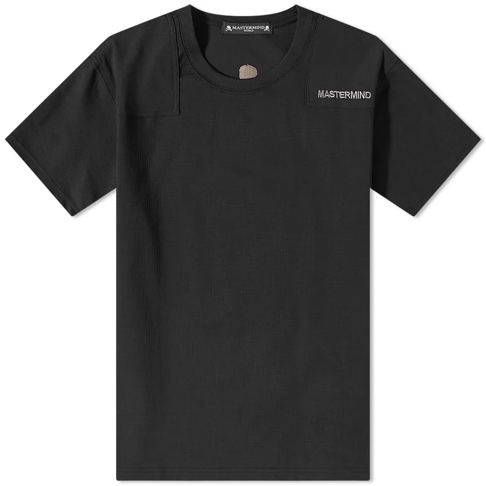 MASTERMIND WORLD Shoulder Patch T-ShirtBlack