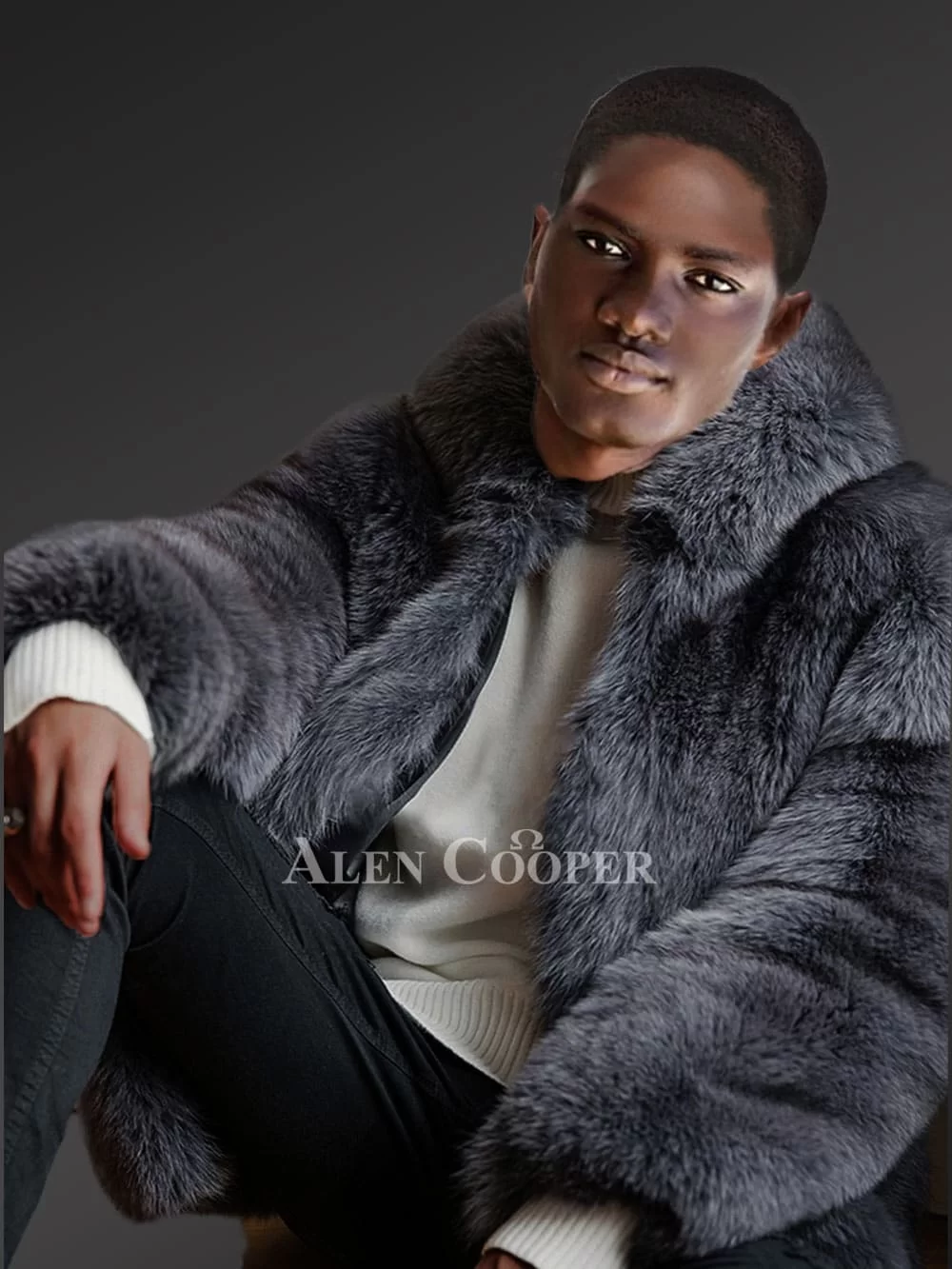 Men’s Exotic Fox Fur Coat