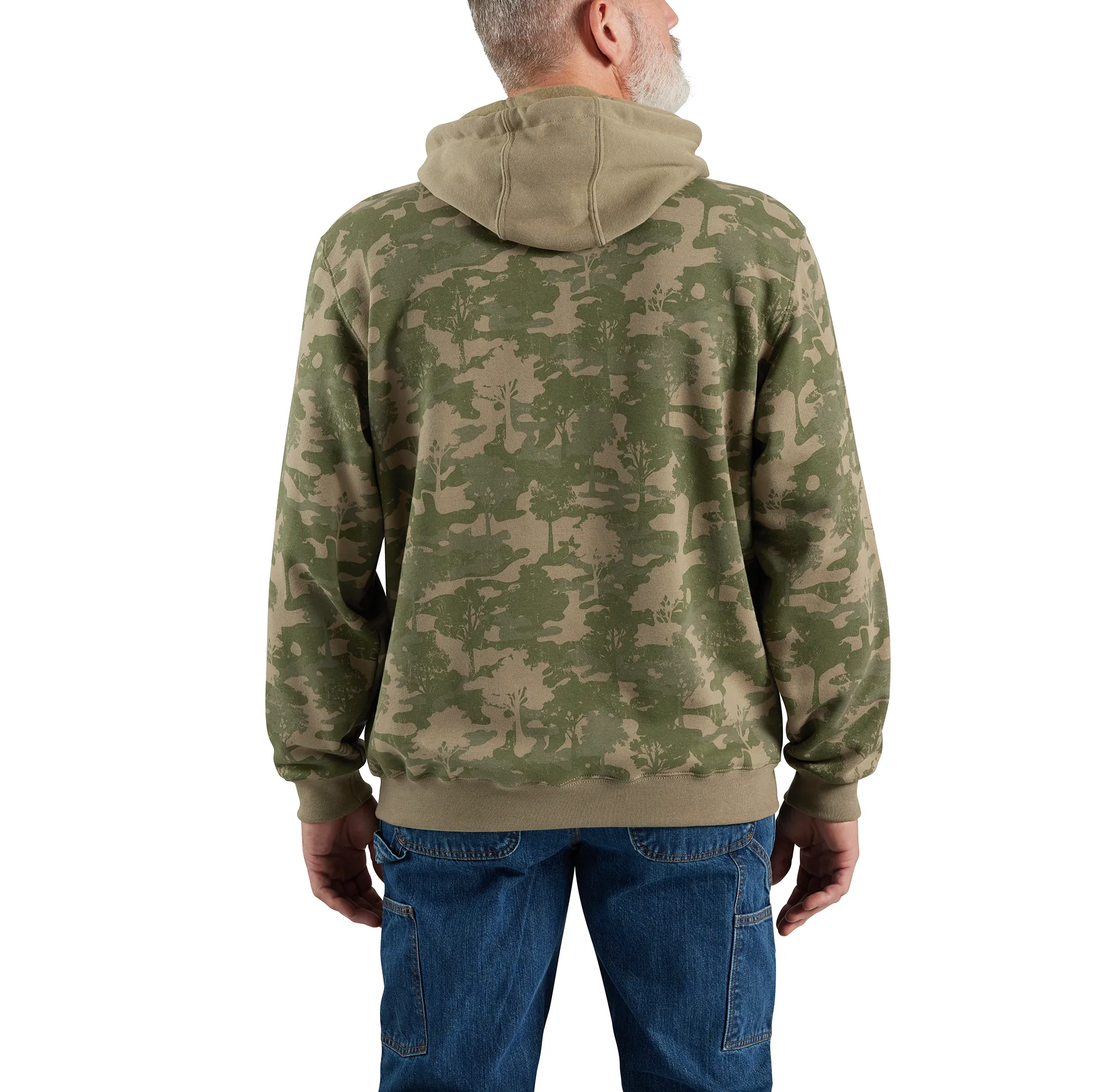 Men's Loose Fit Midweight Camo Graphic Sweatshirt