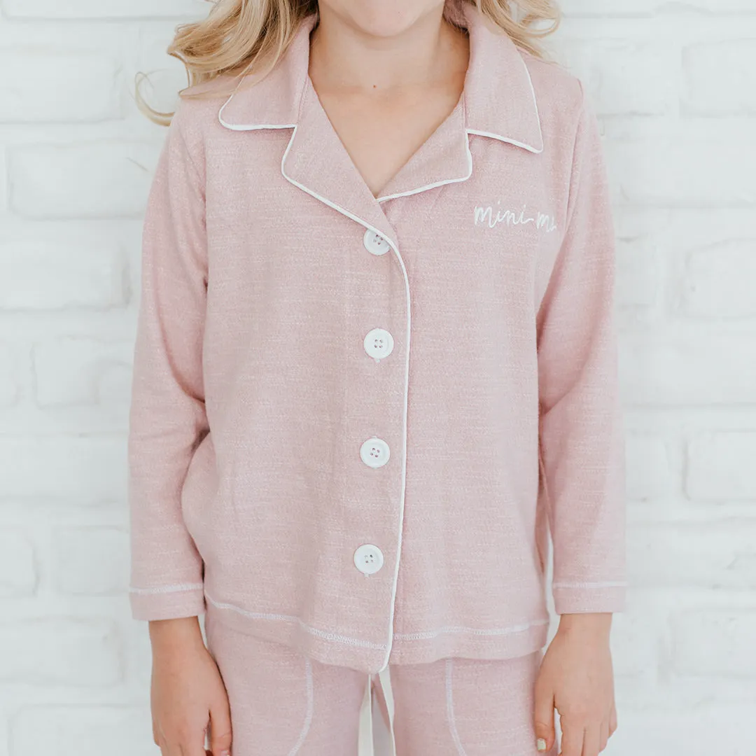 Mini Ice Pink Slumber Button Down