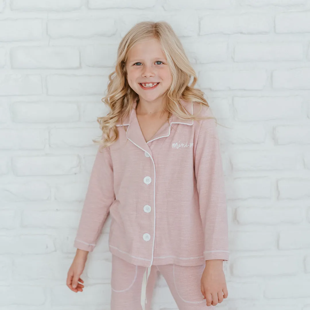 Mini Ice Pink Slumber Button Down