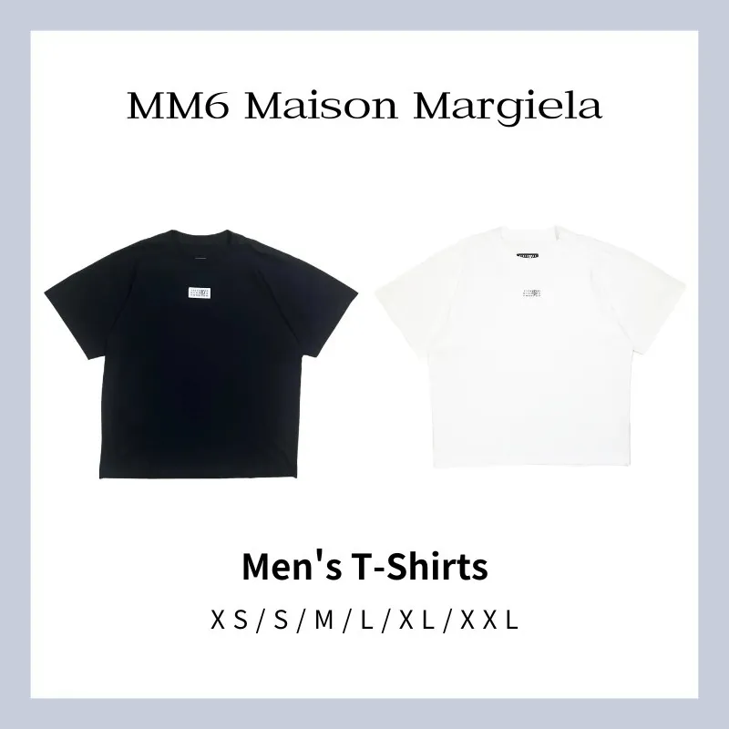 MM6 Maison Margiela  |Street Style Plain Cotton Logo T-Shirts