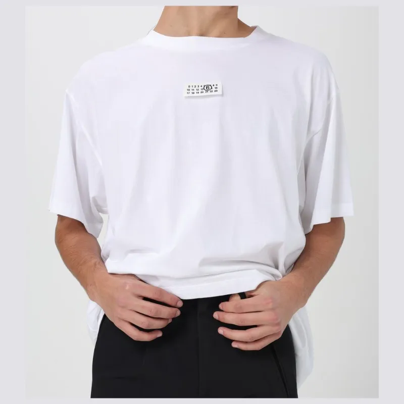 MM6 Maison Margiela  |Street Style Plain Cotton Logo T-Shirts