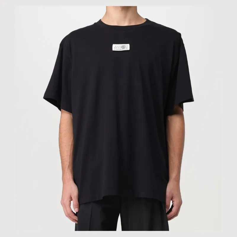 MM6 Maison Margiela  |Street Style Plain Cotton Logo T-Shirts