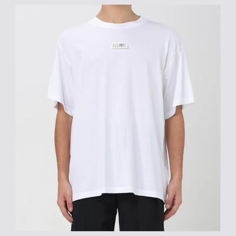 MM6 Maison Margiela  |Street Style Plain Cotton Logo T-Shirts