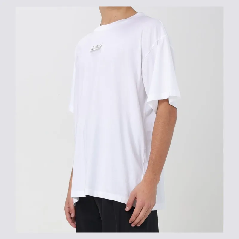 MM6 Maison Margiela  |Street Style Plain Cotton Logo T-Shirts