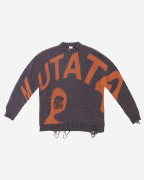 Mutate Distressed Crew Neck Knit