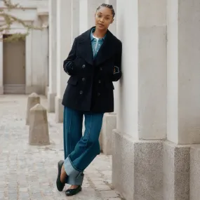 Navy Wool Pea Coat