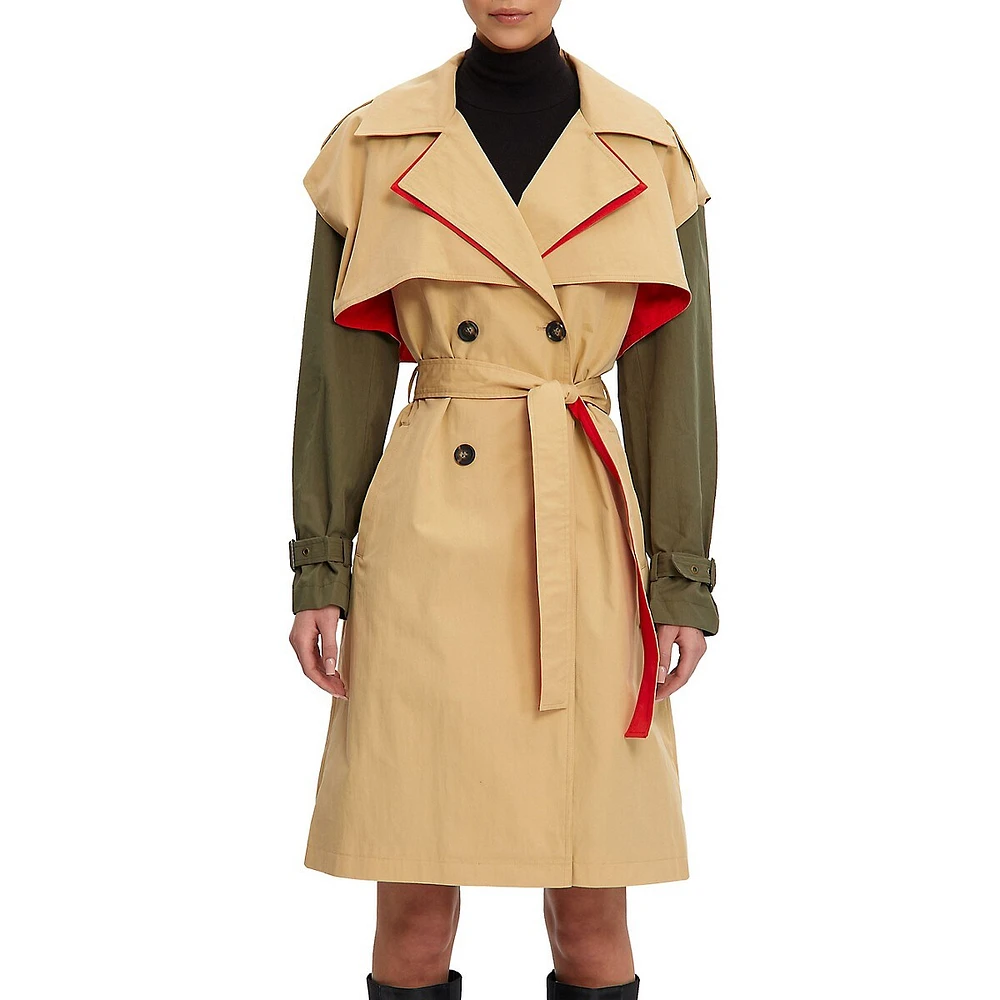 Noize Charlotta Long Trench Coat