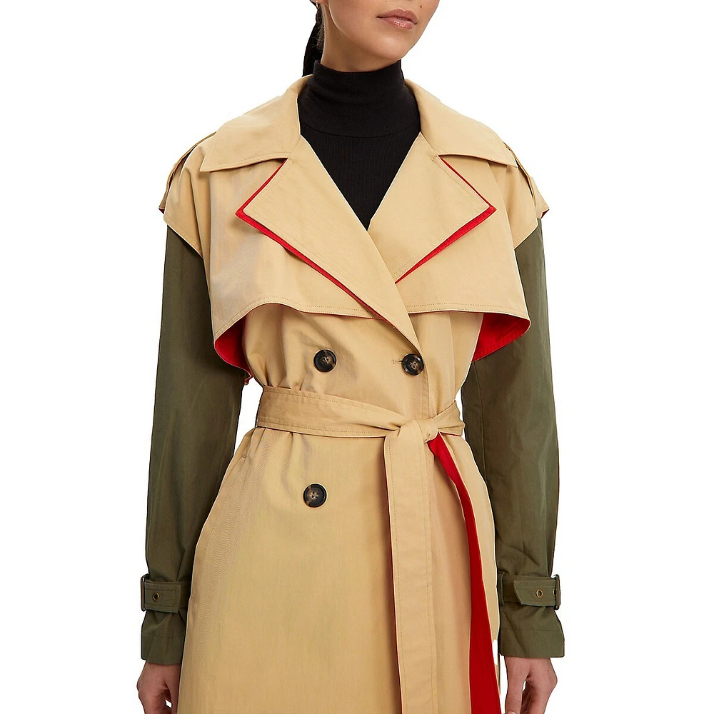 Noize Charlotta Long Trench Coat