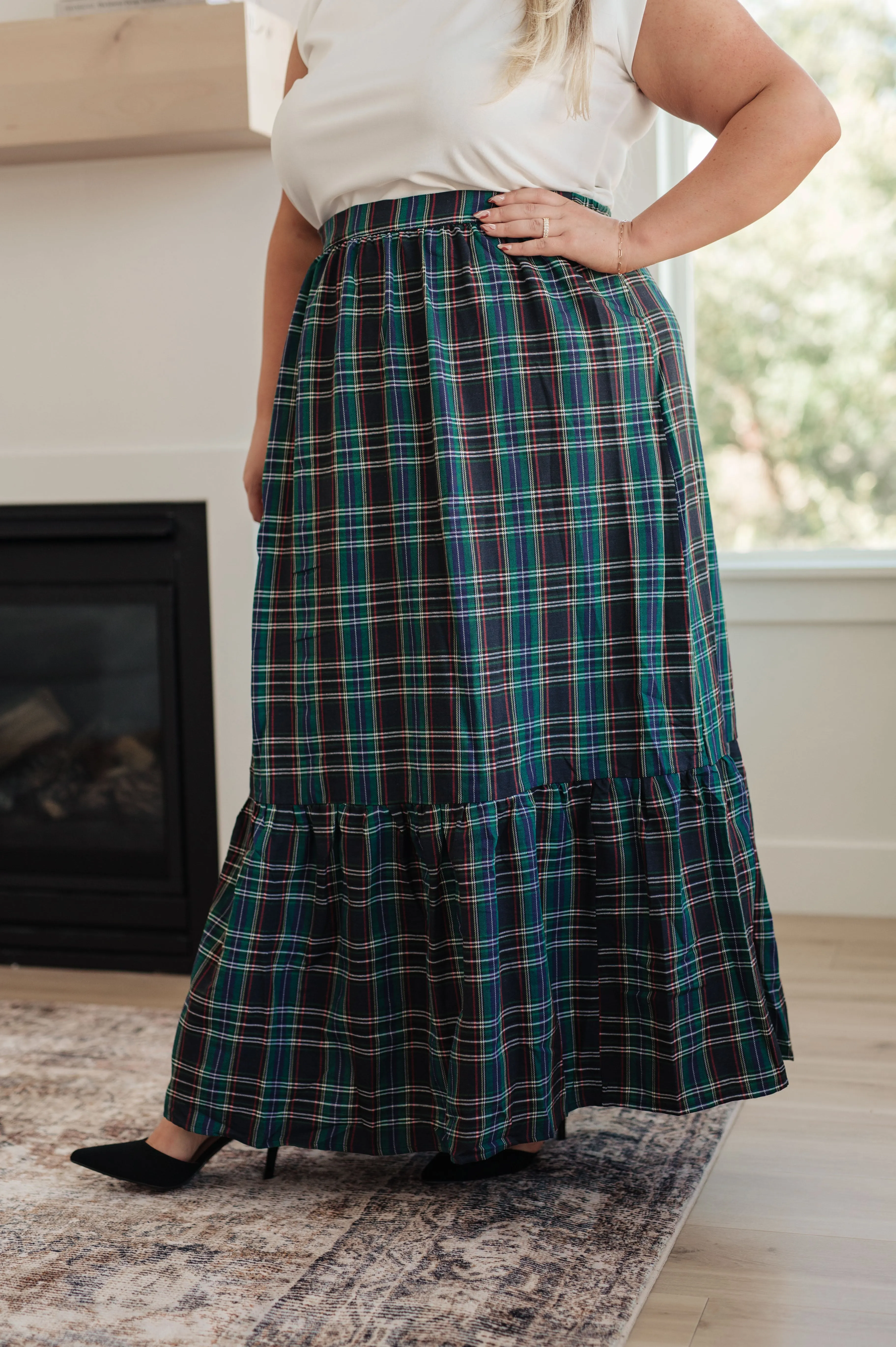 Plaid Maxi Skirt