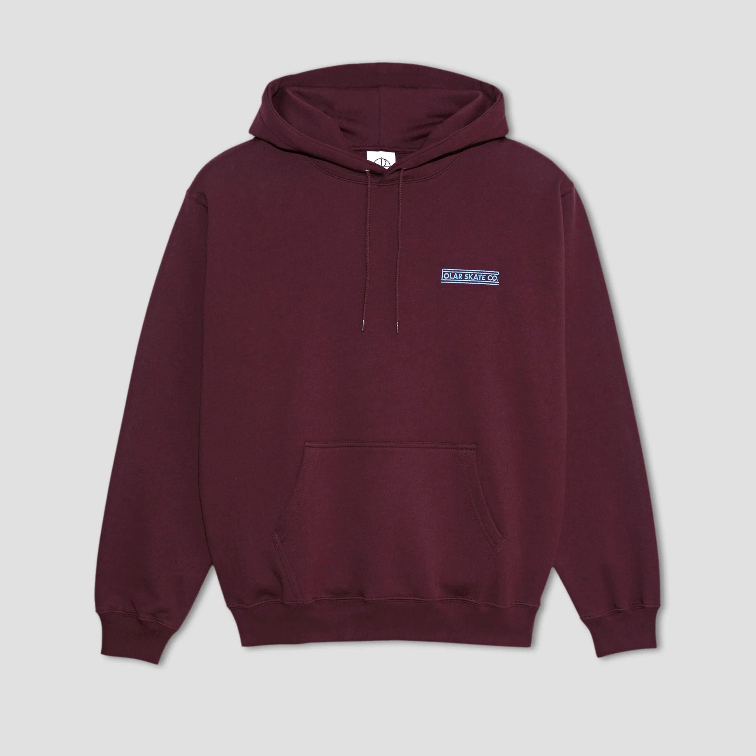 Polar Dave Stretch Logo Hood Dark Wine